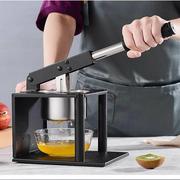 不锈钢手动榨汁机家用炸西瓜汁，橙子压榨机挤水果榨石榴汁器果汁机