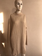 圣奈尔米色加厚中长款毛衣裙(毛衣裙)女式毛衣外套打底衫全羊毛