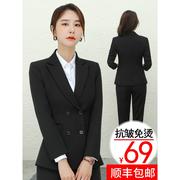 小西装外套女秋冬时尚气质，职业装套装面试正装工作服女士西服