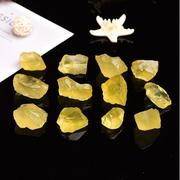 天然黄水晶原石裸石摆件 水晶香薰扩香石黄水晶碎石鱼缸造景装饰