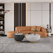 北欧轻奢科技布艺沙发客厅，现代简约小户型三人，位沙发茶几组合套装