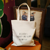 韩国简约字母单肩帆布袋拉链帆布包学院风男女式文艺环保购物袋