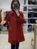 红色双面呢零羊绒大衣女中长款2022冬韩版宽松休闲双排扣外套