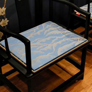 新中式坐垫红木椅垫古典茶桌餐桌布椅垫实木家具沙发坐垫定制防滑
