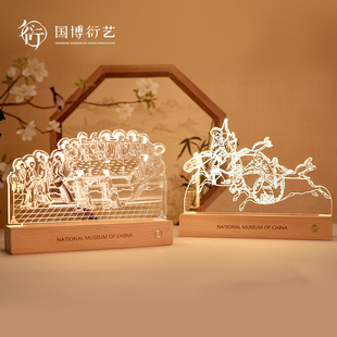 中国国家博物馆创意3d立体小夜灯，创意国风生日，新婚礼物台灯送朋友