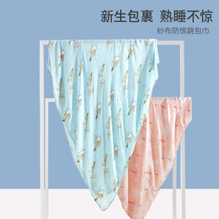 夏季 muslin 婴儿纱布包巾透气全竹纤维儿童浴巾盖毯抱被