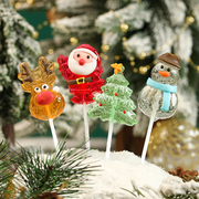 圣诞节糖果棒棒糖礼盒儿童小礼物限定高颜值装饰创意的主题拐杖糖