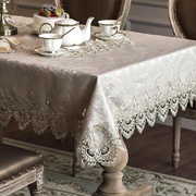 桌布布艺长方形餐桌茶几家用垫欧式蕾丝布台布北欧桌旗家用椅套罩