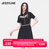 杰茜莱夏季黑色修身小个子，连衣裙女高级感显瘦裙子jessyline