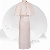 粉色蕾丝旗袍中长款春夏新中式复古连衣裙两件套日常年轻款小个子