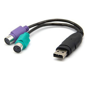 USB转PS2线鼠标键盘连接线 可过扫描PS2转接线转换线