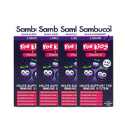 26年3月英国Sambucol儿童天然黑接骨木糖浆小黑果帮助抵抗力4瓶