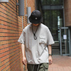 美娜东大门韩国男装短袖t恤个性，口袋设计款，套头圆领秋季体恤