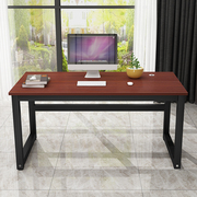 加固型简易电脑桌钢木书桌时尚，简约双人办公桌，台式家用写字台桌子