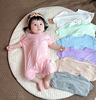 超萌莫代尔棉0一6月新生婴儿连体衣服短袖夏装女宝宝夏季睡衣a类3