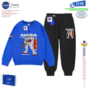 NASA高达男童纯棉套装春秋季变形金刚帅气中大童卫衣运动束脚长裤