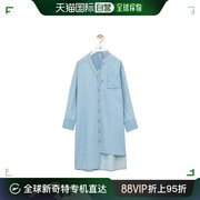 香港直邮潮奢 LOEWE 罗意威 女士 不对称衬衫式连衣裙 S359Y13X43