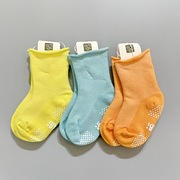 拉比儿童袜子商场23春夏薄款宝宝袜子男女童透气网眼松口袜子