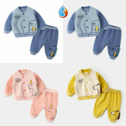 宝宝套装春秋运动童装儿童秋季洋气两件套一岁婴儿衣服小童秋装男