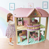 木制儿童过家家玩具粉色公主娃娃房子小木屋女孩礼物仿真城堡别墅