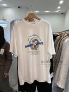 韩国东大门卡通鸭子短袖T恤 23冬季动漫套头打底衫休闲上衣