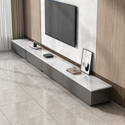 电视柜简约现代小户型客厅家用岩板色落地柜北欧茶几电视机柜组合