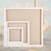 手绘油画框，带布订做制板练习亚麻纯棉，油画布内框初学者颜料
