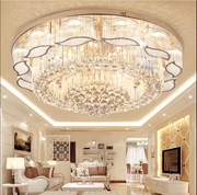 欧式水晶灯客厅灯个性，大气led卧室灯饰奢华高档金色圆形吸顶灯具