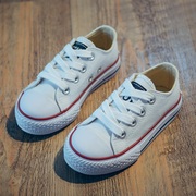 儿童帆布鞋亲子鞋母女鞋2021春款系带韩版低帮男童女童鞋子