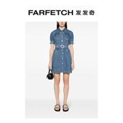 liujo女士牛仔衬衫裙farfetch发发奇