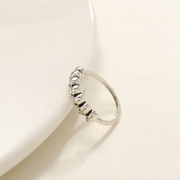 欧美骷髅头戒指ins小众设计感哥特复古个性食指戒夸张指环