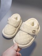 婴儿雪地靴2022冬季儿童加绒加厚保暖鞋0一3岁男小童棉鞋女宝宝鞋
