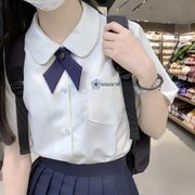 jk制服女学院风短袖衬衫，夏季泰国泰式校服高中学生毕业服班服套装