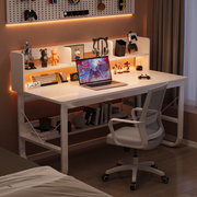 电脑桌台式家用卧室书桌，书架一体带抽屉学生，写字桌学习桌办公桌子