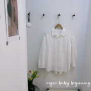 春季时尚韩版温柔气质女士白色长袖衬衫 褶皱衣袖设计