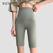 bazaarred芭莎红果冻，提拉五分裤显瘦高腰，打底裤瑜伽裤
