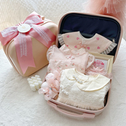 婴儿礼盒套装新生儿女宝宝中国风衣服满月服周岁百天送礼高档