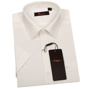 busen步森衬衫职业男女，商务正装衬衣乳白色，工作服长短袖衬褂