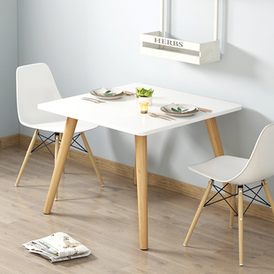 多功能长方形方桌家用小户型餐桌椅组合现代简约吃饭桌子小圆桌