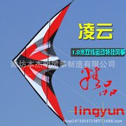 潍坊风筝1.8米复线，特技双线运动风筝，好飞响声大