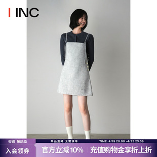 MARCHEN 设计师品牌IINC 24SS暖炉厅羊毛连衣裙A字吊带裙女