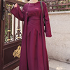 少数民族土耳其三件套套装连衣裙，开衫女士气质优雅阿拉伯中东长裙