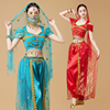 印度舞表演出服西域肚皮舞，异域风情新疆舞蹈服装成人，茉莉公主套装