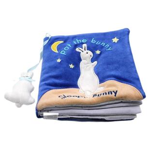 自营晚安/睡着的小兔子 英文原版绘本 Sleepy Bunny  Pat the Bunny 拍拍小兔子Cloth Books 触摸布书睡前故事