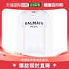 香港直邮balmain巴尔曼女士，t恤白色字母圆领简约af1ef005bb02-gab