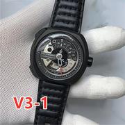 SEVENFRIDAY七个星期五手表男大盘时尚皮链瑞士机械表男表 V1