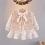 婴儿秋装套装1-3岁2韩版女宝宝纯棉，春秋洋气女童，二件套连&r;