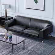 北欧皮艺沙发客厅组合小户型后现代轻奢简约懒人沙发意式转角组合