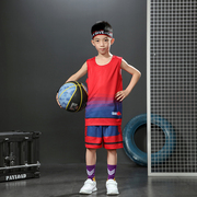 儿童篮球服男童套装夏订制比赛训练服小孩球衣篮球女男孩运动班服