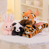 吾卢拉正版小熊猫啪啪手环毛绒玩具老虎兔子儿童生日礼物趣味玩偶